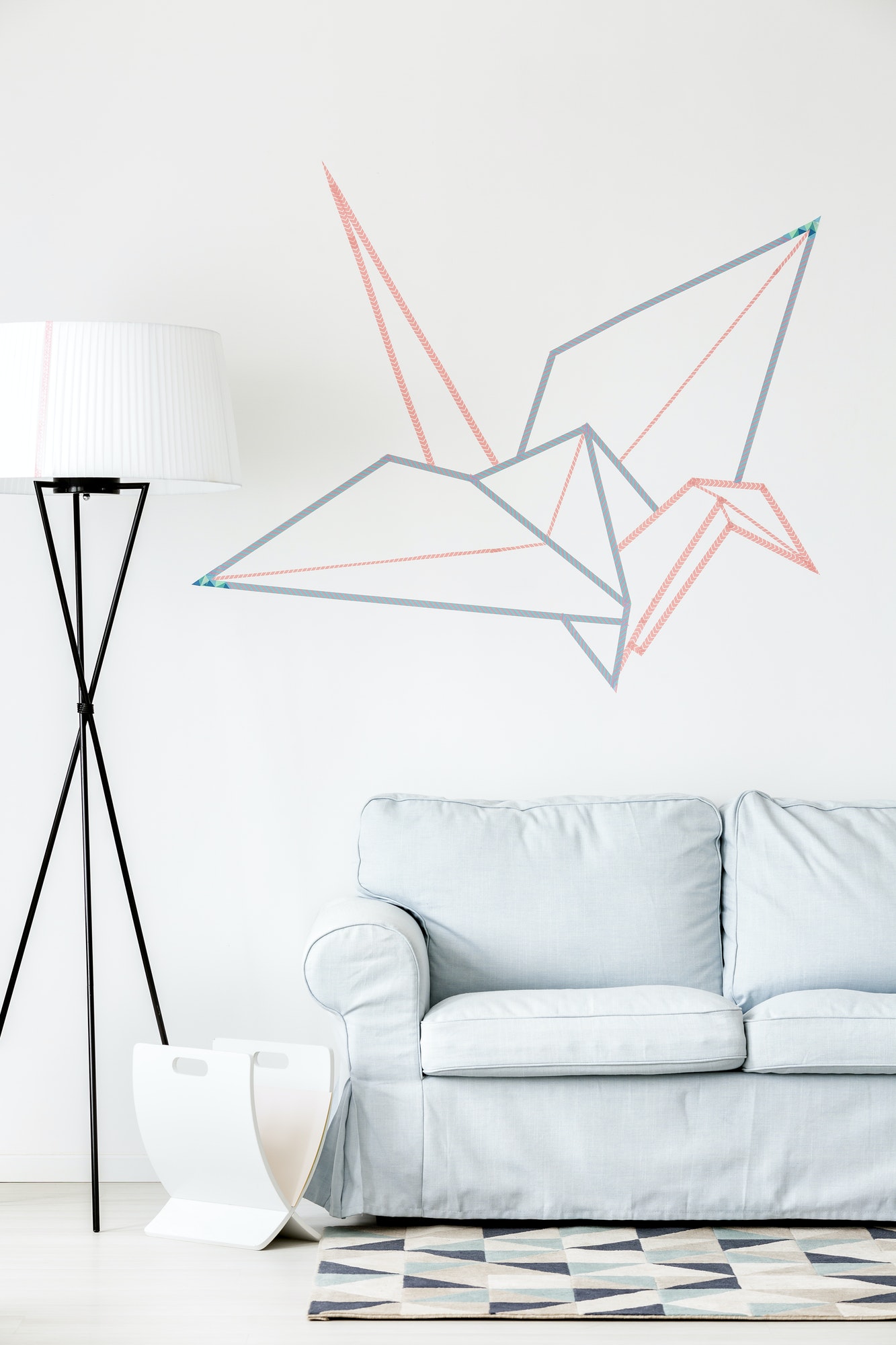 creative-origami-crane-on-the-wall